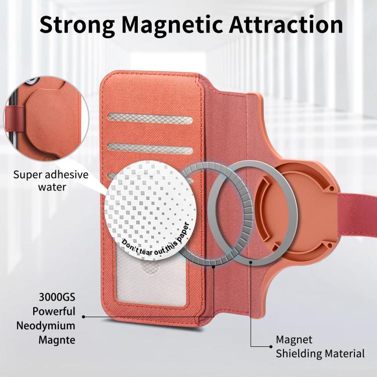 For iPhone 15 Plus Twill Fabric MagSafe RFID Anti-theft Zipper Wallet Leather Phone Case