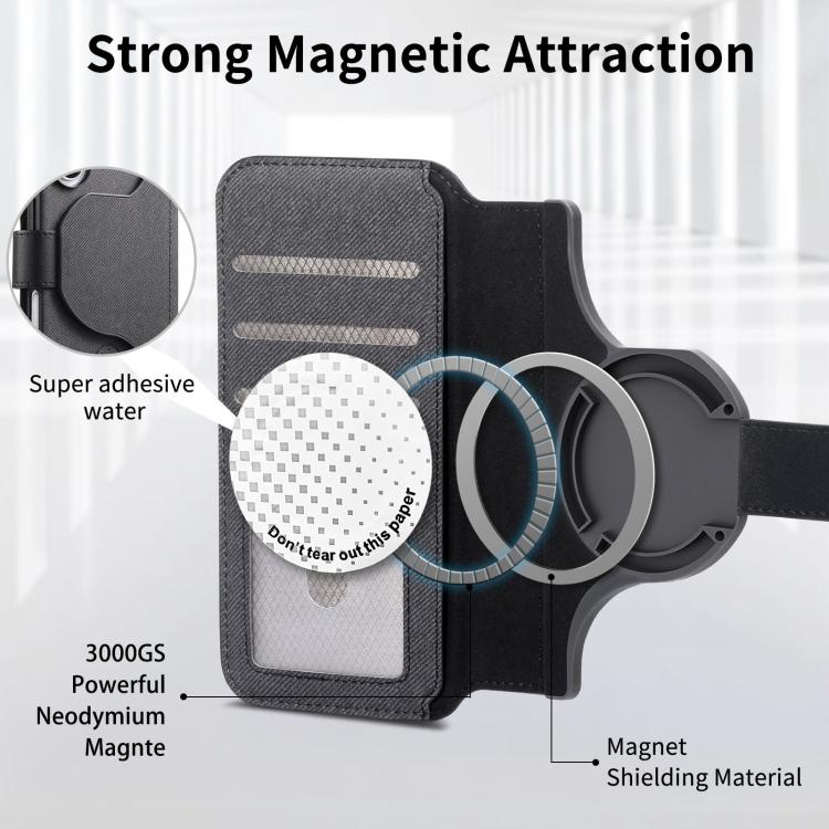 For iPhone 15 Twill Fabric MagSafe RFID Anti-theft Zipper Wallet Leather Phone Case
