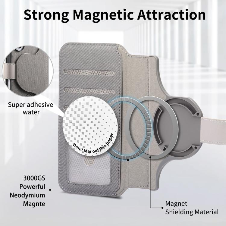 For iPhone 14 Plus Twill Fabric MagSafe RFID Anti-theft Zipper Wallet Leather Phone Case
