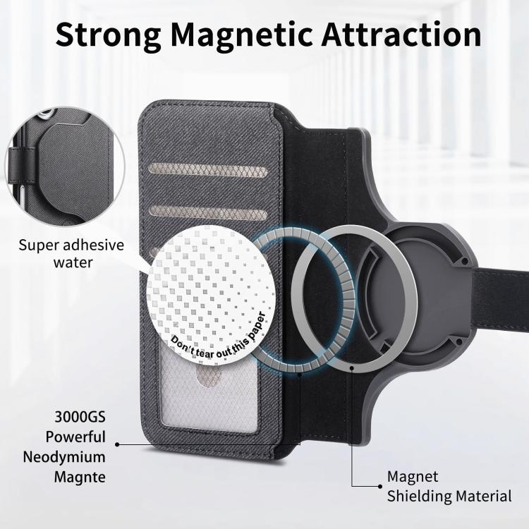 For iPhone 12 Twill Fabric MagSafe RFID Anti-theft Zipper Wallet Leather Phone Case