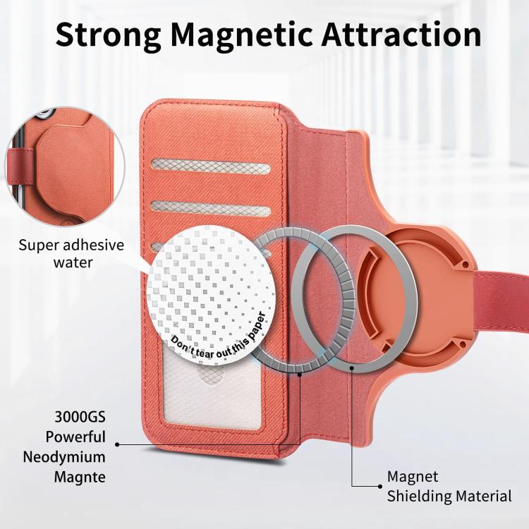 For iPhone 11 Twill Fabric MagSafe RFID Anti-theft Zipper Wallet Leather Phone Case