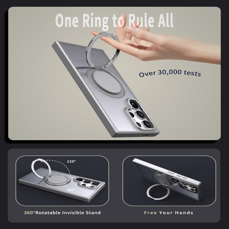 For Samsung Galaxy S24 Ultra 5G Kalebol 360-degree Rotating MagSafe Magnetic Holder Phone Case