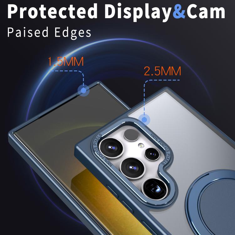 For Samsung Galaxy S24 Ultra 5G Kalebol 360-degree Rotating MagSafe Magnetic Holder Phone Case
