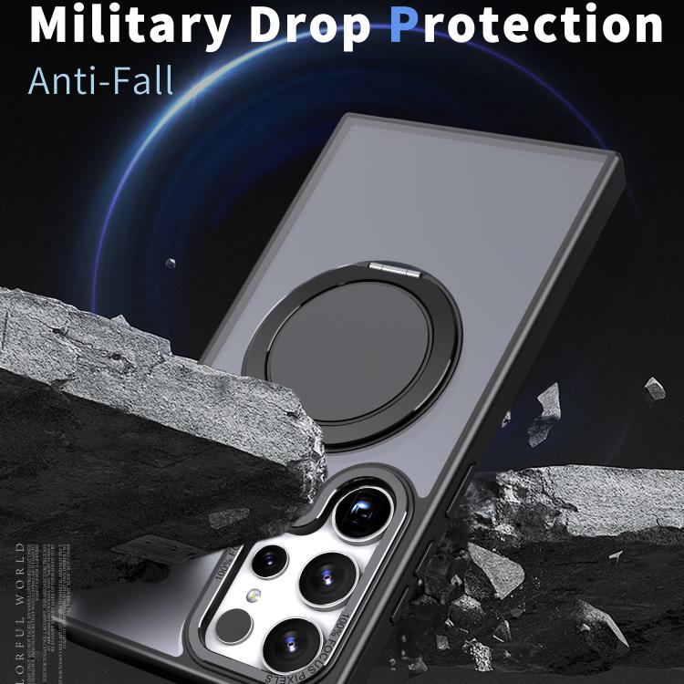 For Samsung Galaxy S23 Ultra 5G Kalebol 360-degree Rotating MagSafe Magnetic Holder Phone Case