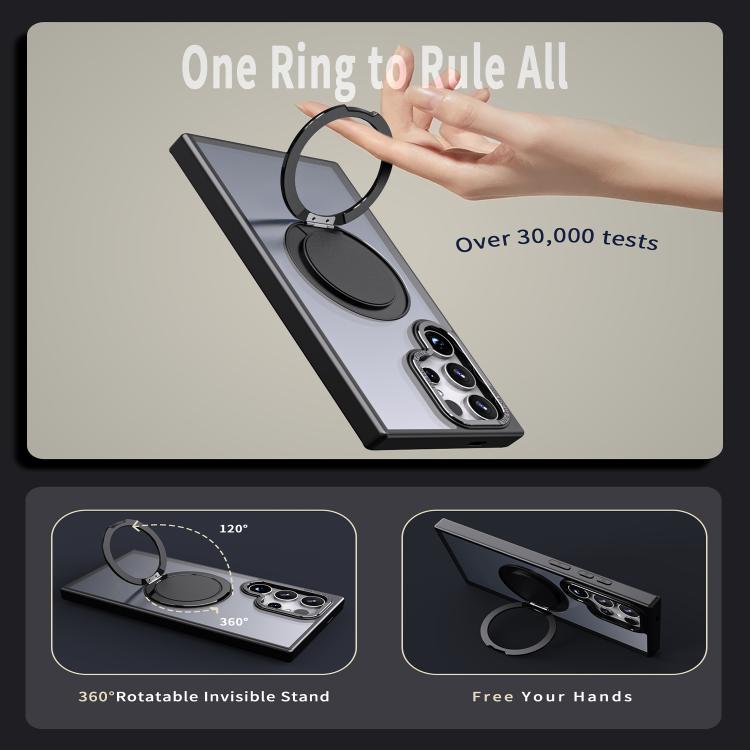 For Samsung Galaxy S23 Ultra 5G Kalebol 360-degree Rotating MagSafe Magnetic Holder Phone Case