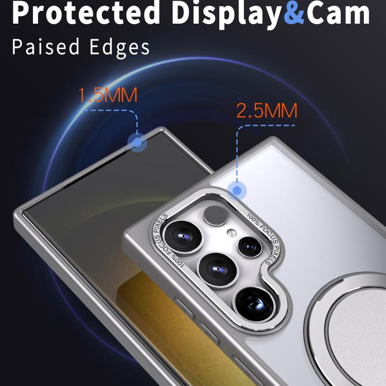 For Samsung Galaxy S23 Ultra 5G Kalebol 360-degree Rotating MagSafe Magnetic Holder Phone Case