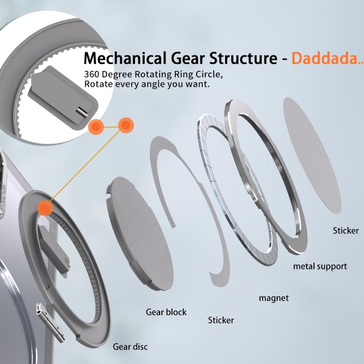 For Samsung Galaxy S23 Ultra 5G Kalebol 360-degree Rotating MagSafe Magnetic Holder Phone Case