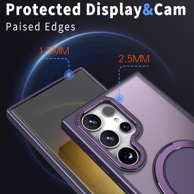 For Samsung Galaxy S23 Ultra 5G Kalebol 360-degree Rotating MagSafe Magnetic Holder Phone Case
