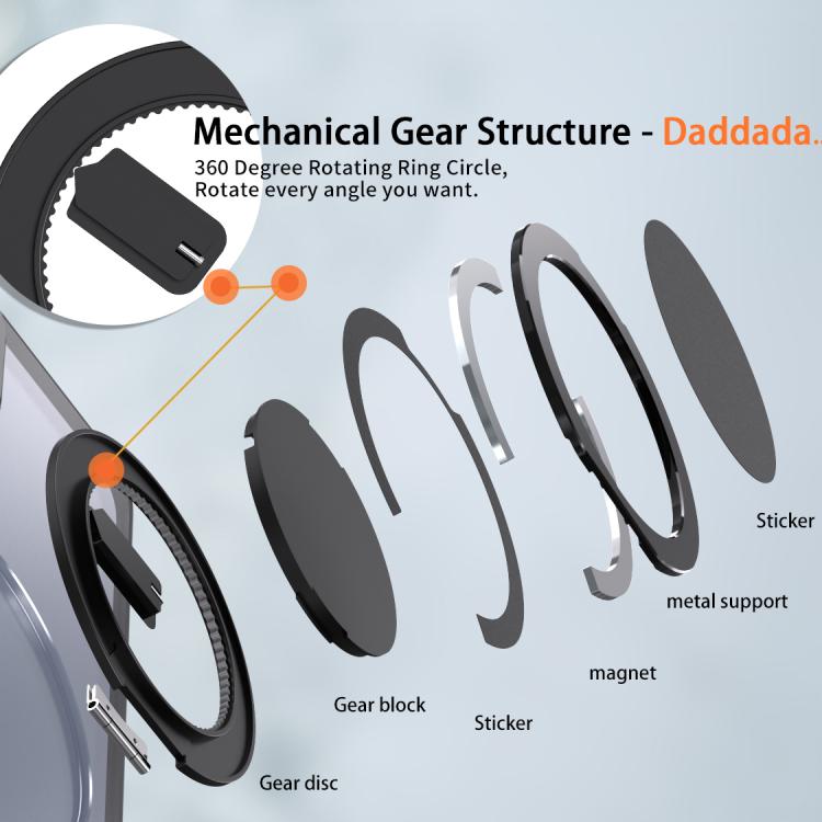 For Samsung Galaxy S24+ 5G Kalebol 360-degree Rotating MagSafe Magnetic Holder Phone Case