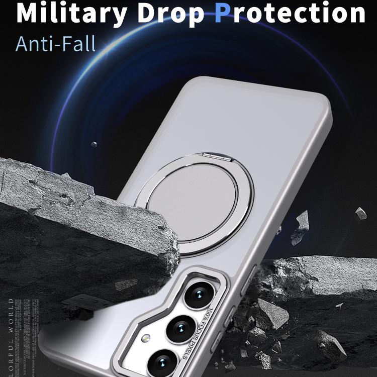For Samsung Galaxy S24+ 5G Kalebol 360-degree Rotating MagSafe Magnetic Holder Phone Case