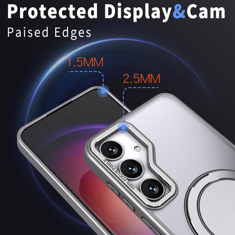 For Samsung Galaxy S24+ 5G Kalebol 360-degree Rotating MagSafe Magnetic Holder Phone Case
