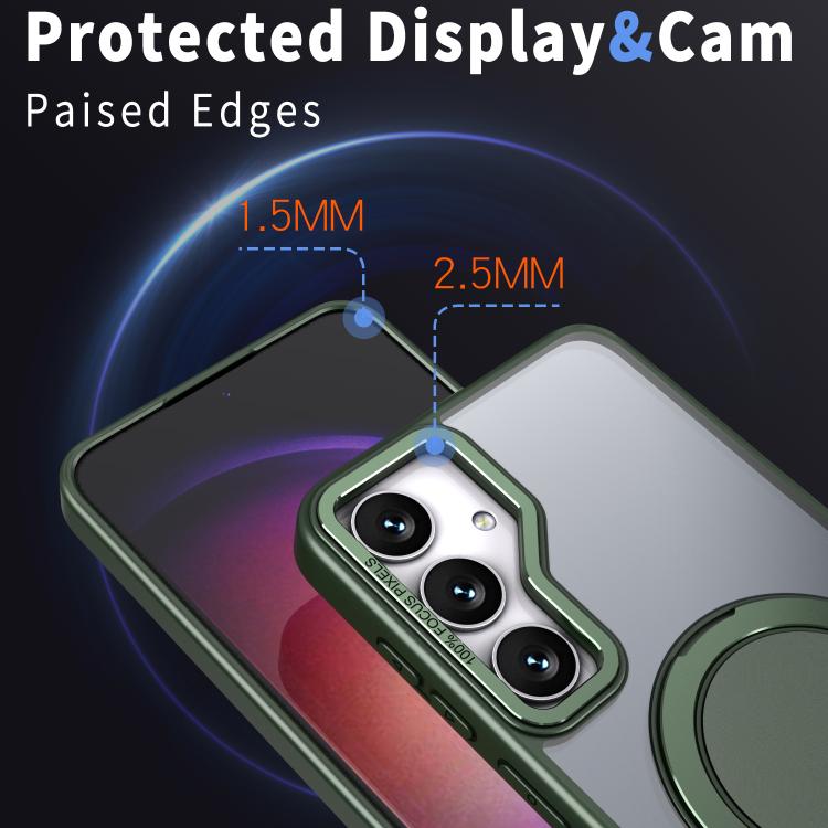 For Samsung Galaxy S24 5G Kalebol 360-degree Rotating MagSafe Magnetic Holder Phone Case