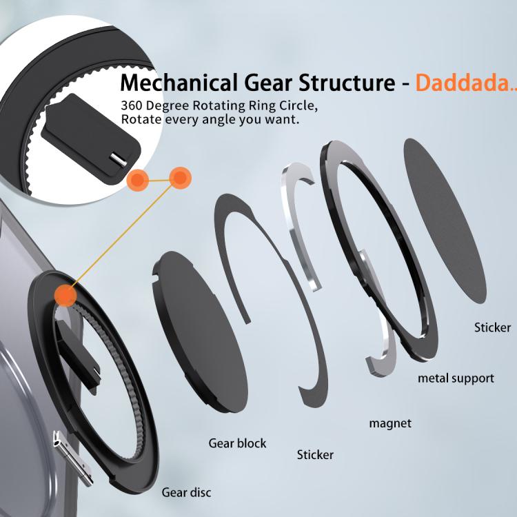 For Samsung Galaxy S23+ 5G Kalebol 360-degree Rotating MagSafe Magnetic Holder Phone Case