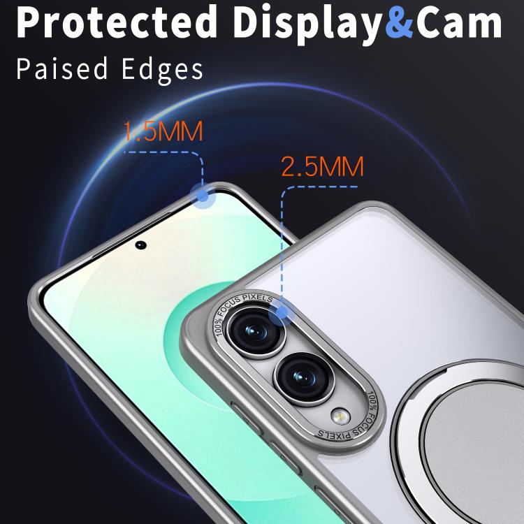 For Samsung Galaxy S25 Edge 5G Kalebol 360-degree Rotating MagSafe Magnetic Holder Phone Case
