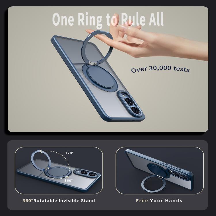 For Samsung Galaxy S25 Edge 5G Kalebol 360-degree Rotating MagSafe Magnetic Holder Phone Case
