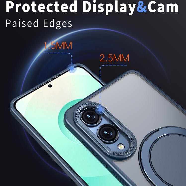 For Samsung Galaxy S25 Edge 5G Kalebol 360-degree Rotating MagSafe Magnetic Holder Phone Case