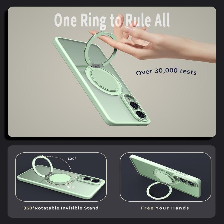 For Samsung Galaxy S25 Edge 5G Kalebol 360-degree Rotating MagSafe Magnetic Holder Phone Case