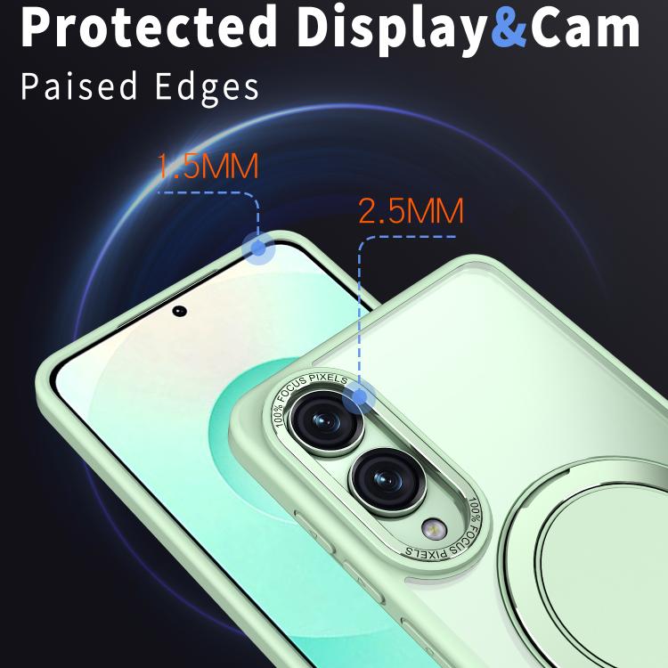 For Samsung Galaxy S25 Edge 5G Kalebol 360-degree Rotating MagSafe Magnetic Holder Phone Case