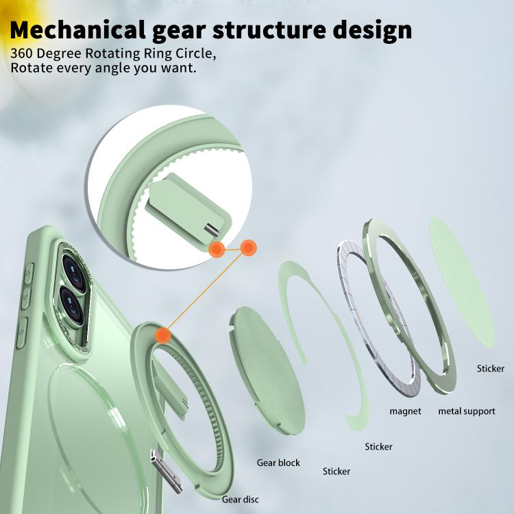 For Samsung Galaxy S25 Edge 5G Kalebol 360-degree Rotating MagSafe Magnetic Holder Phone Case