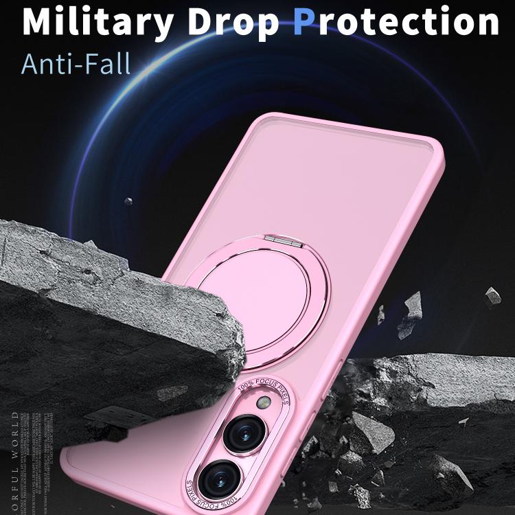 For Samsung Galaxy S25 Edge 5G Kalebol 360-degree Rotating MagSafe Magnetic Holder Phone Case