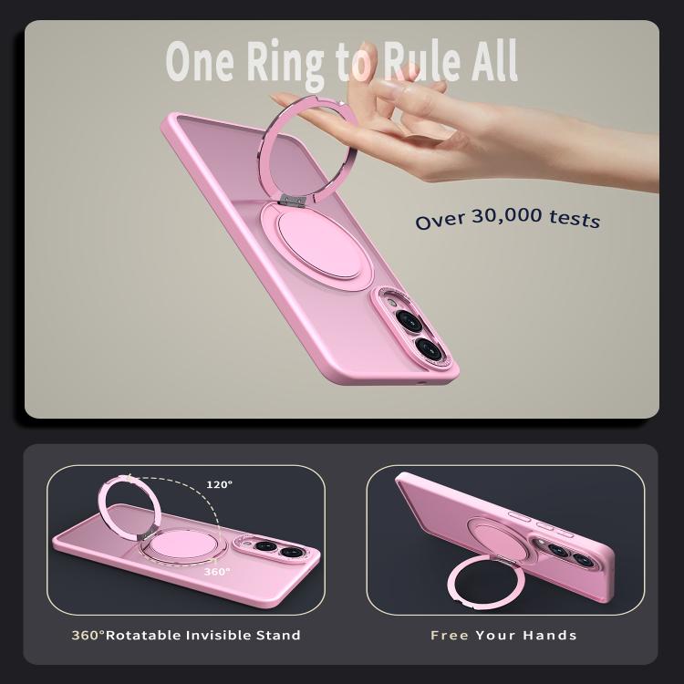 For Samsung Galaxy S25 Edge 5G Kalebol 360-degree Rotating MagSafe Magnetic Holder Phone Case
