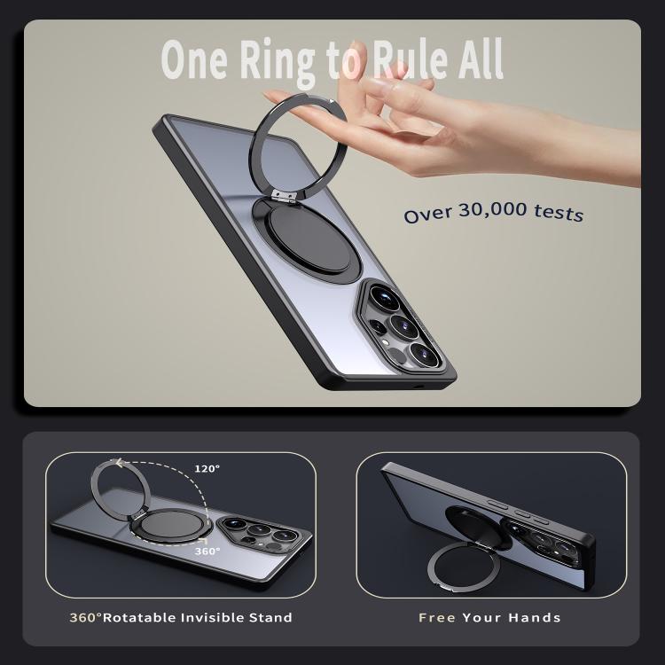 For Samsung Galaxy S25 Ultra 5G Kalebol 360-degree Rotating MagSafe Magnetic Holder Phone Case
