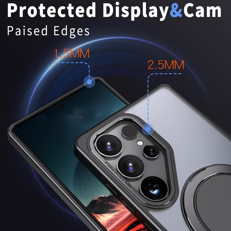For Samsung Galaxy S25 Ultra 5G Kalebol 360-degree Rotating MagSafe Magnetic Holder Phone Case