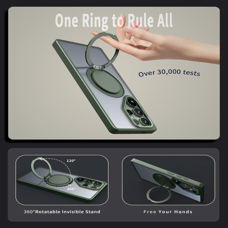 For Samsung Galaxy S25 Ultra 5G Kalebol 360-degree Rotating MagSafe Magnetic Holder Phone Case