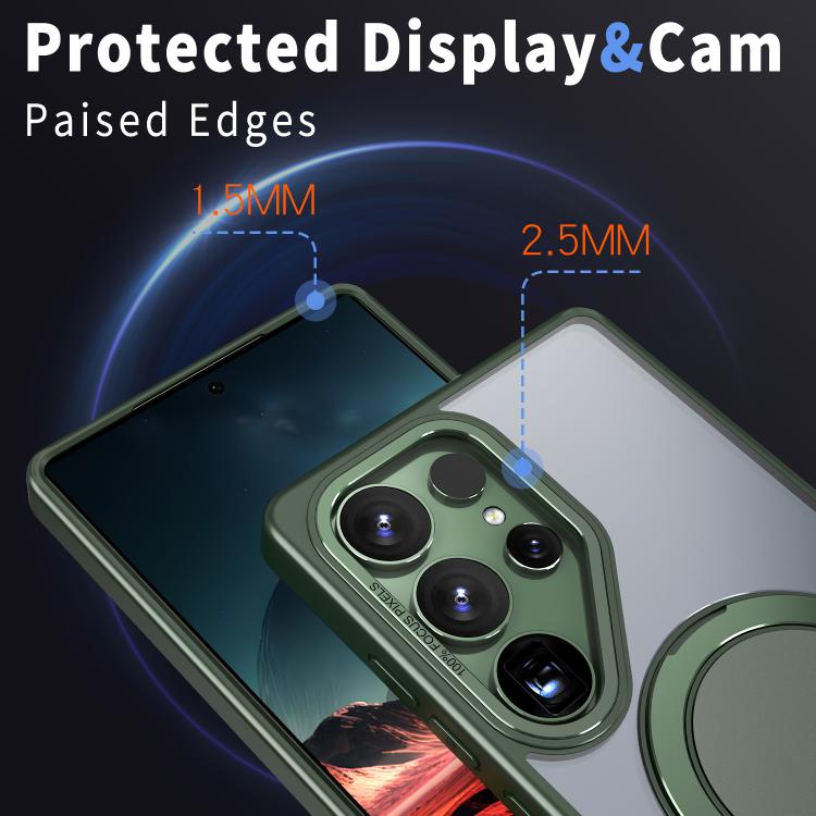 For Samsung Galaxy S25 Ultra 5G Kalebol 360-degree Rotating MagSafe Magnetic Holder Phone Case