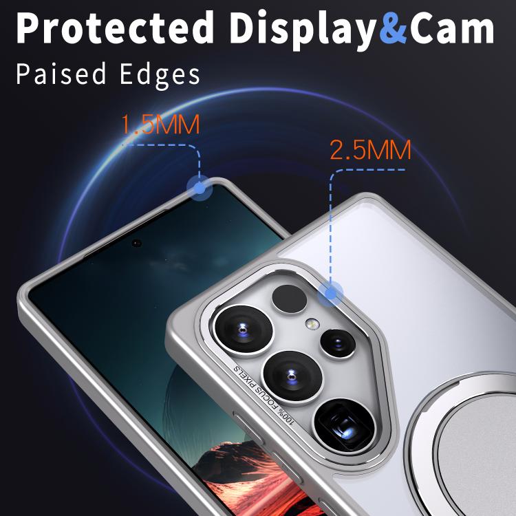 For Samsung Galaxy S25 Ultra 5G Kalebol 360-degree Rotating MagSafe Magnetic Holder Phone Case