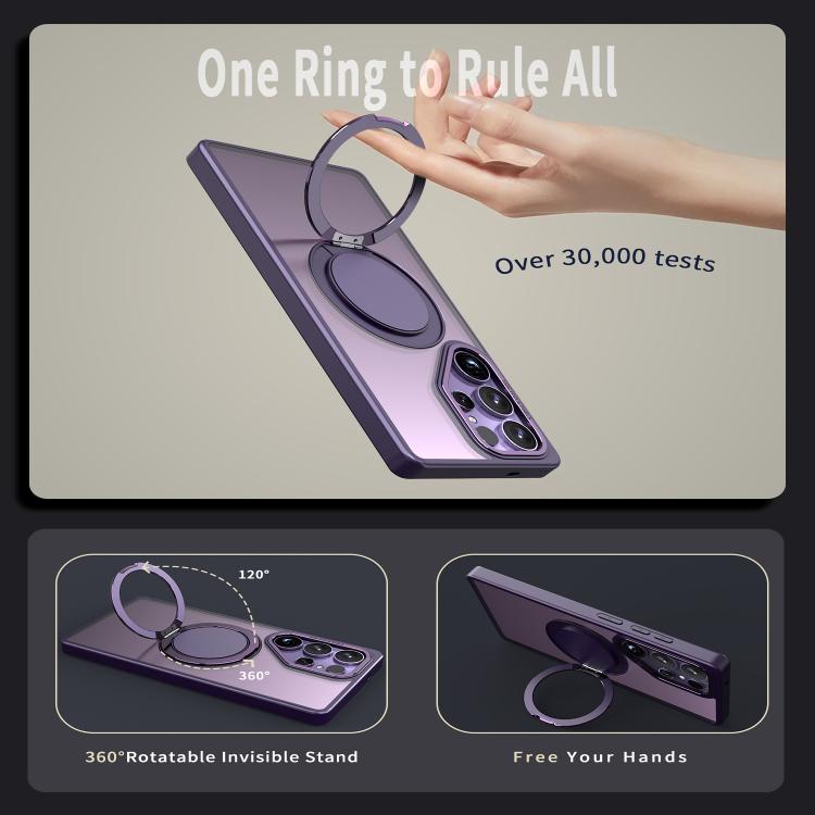 For Samsung Galaxy S25 Ultra 5G Kalebol 360-degree Rotating MagSafe Magnetic Holder Phone Case