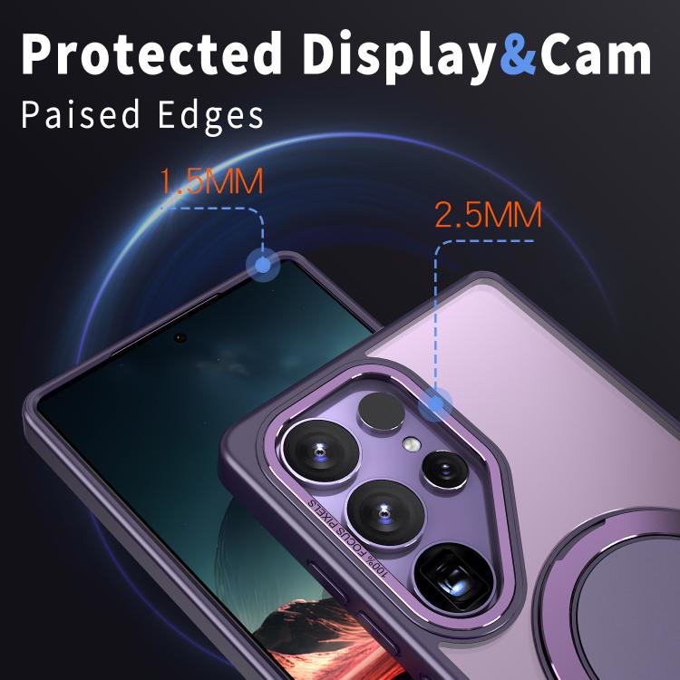 For Samsung Galaxy S25 Ultra 5G Kalebol 360-degree Rotating MagSafe Magnetic Holder Phone Case