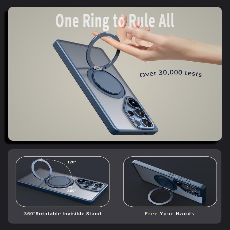 For Samsung Galaxy S25 Ultra 5G Kalebol 360-degree Rotating MagSafe Magnetic Holder Phone Case