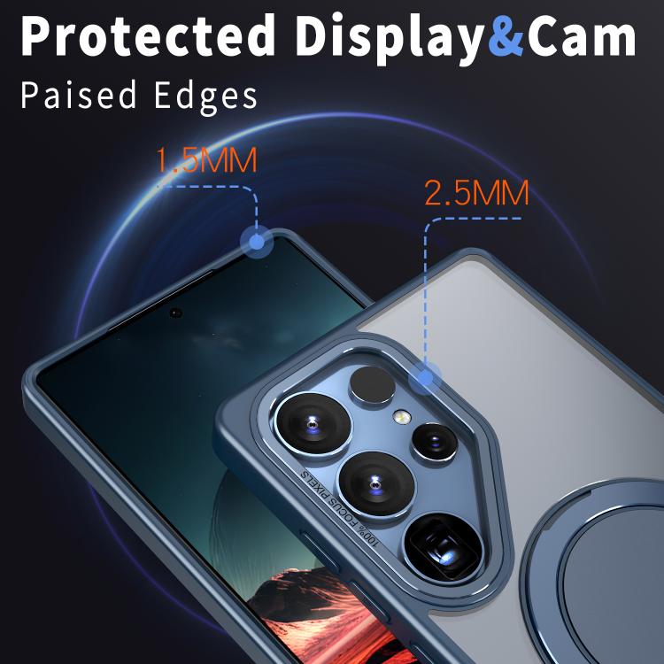 For Samsung Galaxy S25 Ultra 5G Kalebol 360-degree Rotating MagSafe Magnetic Holder Phone Case