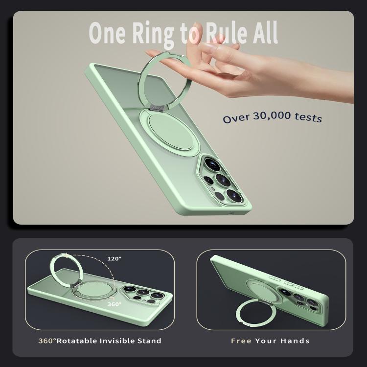 For Samsung Galaxy S25 Ultra 5G Kalebol 360-degree Rotating MagSafe Magnetic Holder Phone Case