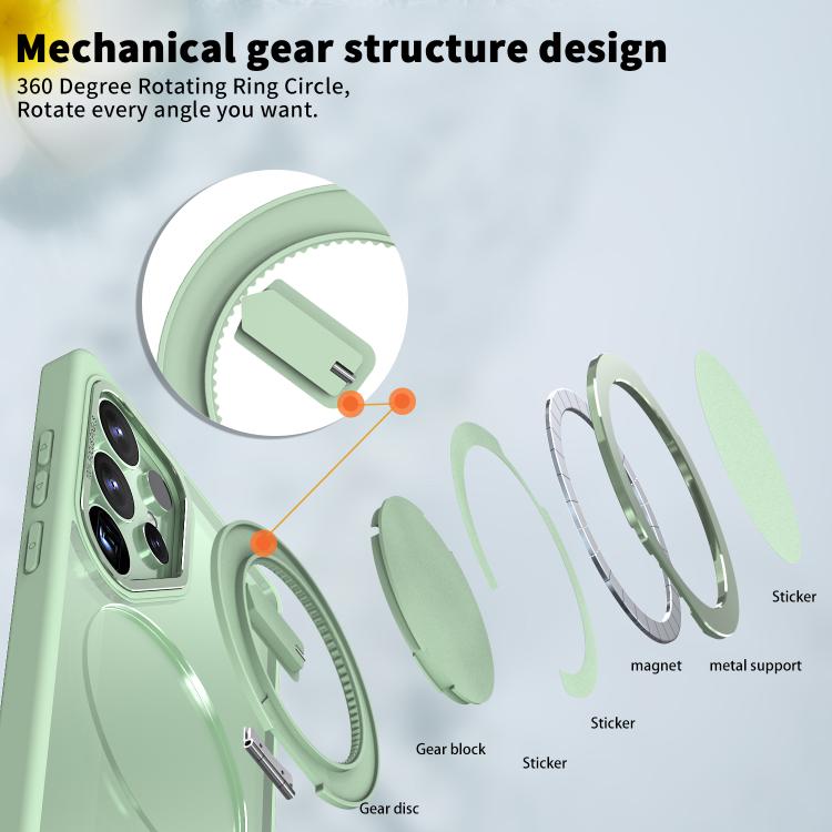 For Samsung Galaxy S25 Ultra 5G Kalebol 360-degree Rotating MagSafe Magnetic Holder Phone Case