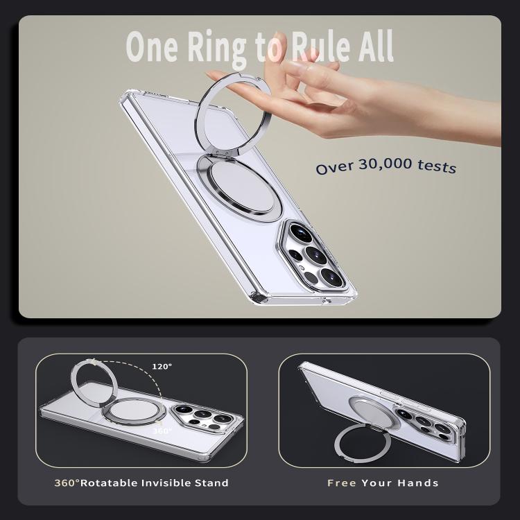For Samsung Galaxy S25 Ultra 5G Kalebol 360-degree Rotating MagSafe Magnetic Holder Phone Case