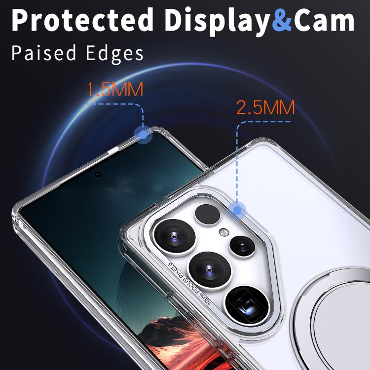 For Samsung Galaxy S25 Ultra 5G Kalebol 360-degree Rotating MagSafe Magnetic Holder Phone Case
