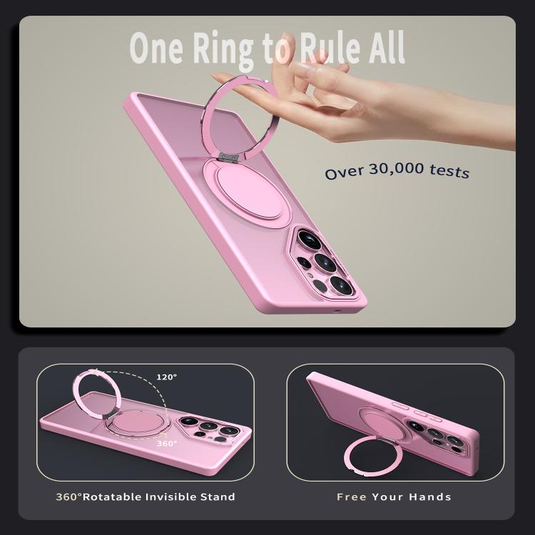 For Samsung Galaxy S25 Ultra 5G Kalebol 360-degree Rotating MagSafe Magnetic Holder Phone Case