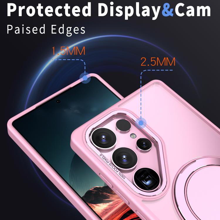 For Samsung Galaxy S25 Ultra 5G Kalebol 360-degree Rotating MagSafe Magnetic Holder Phone Case