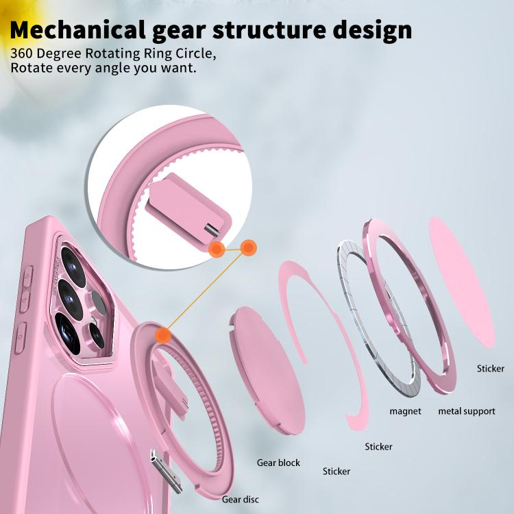 For Samsung Galaxy S25 Ultra 5G Kalebol 360-degree Rotating MagSafe Magnetic Holder Phone Case