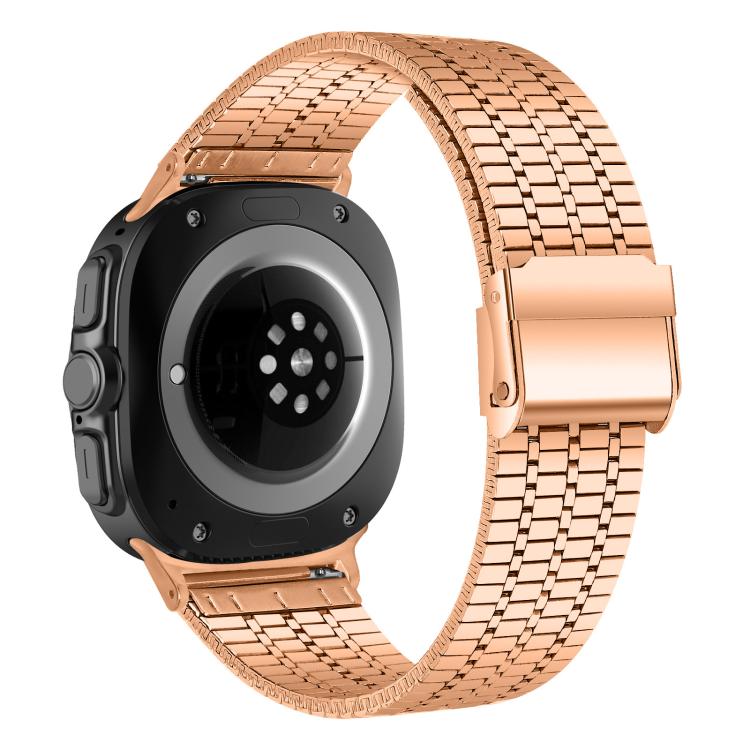 For Samsung Galaxy Watch Ultra / Ultra 2025 xDfind Seven Beads Buckle Stainless Steel Watch Band