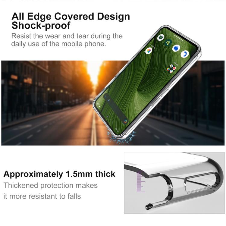 For Fairphone Gen.6 / e / OS Gen.6 imak UX-10 Series Transparent Shockproof TPU Phone Case - Transparent