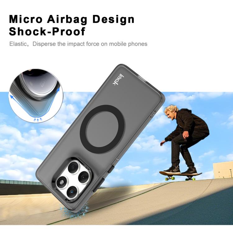 For Motorola Edge 60 Fusion IMAK Chocolate Series TPU + PET MagSafe Phone Case