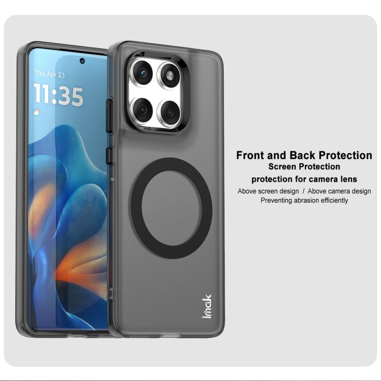 For Motorola Edge 60 Fusion IMAK Chocolate Series TPU + PET MagSafe Phone Case