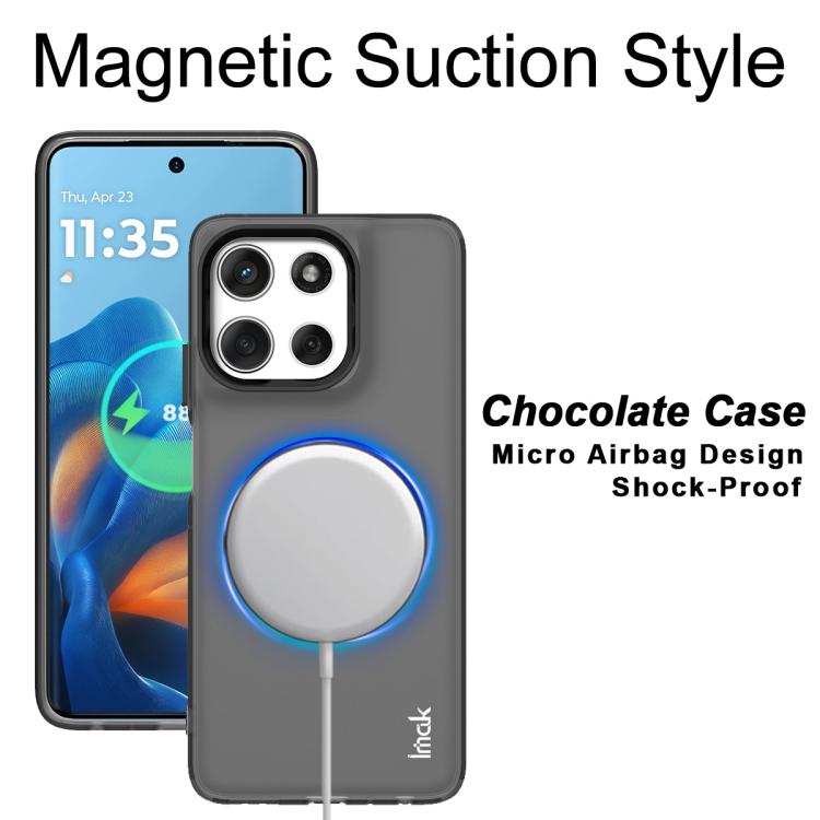 For Motorola Moto G56 5G IMAK Chocolate Series TPU + PET MagSafe Phone Case
