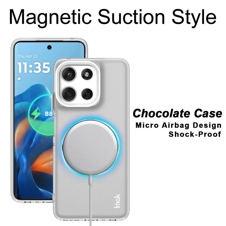 For Motorola Moto G56 5G IMAK Chocolate Series TPU + PET MagSafe Phone Case