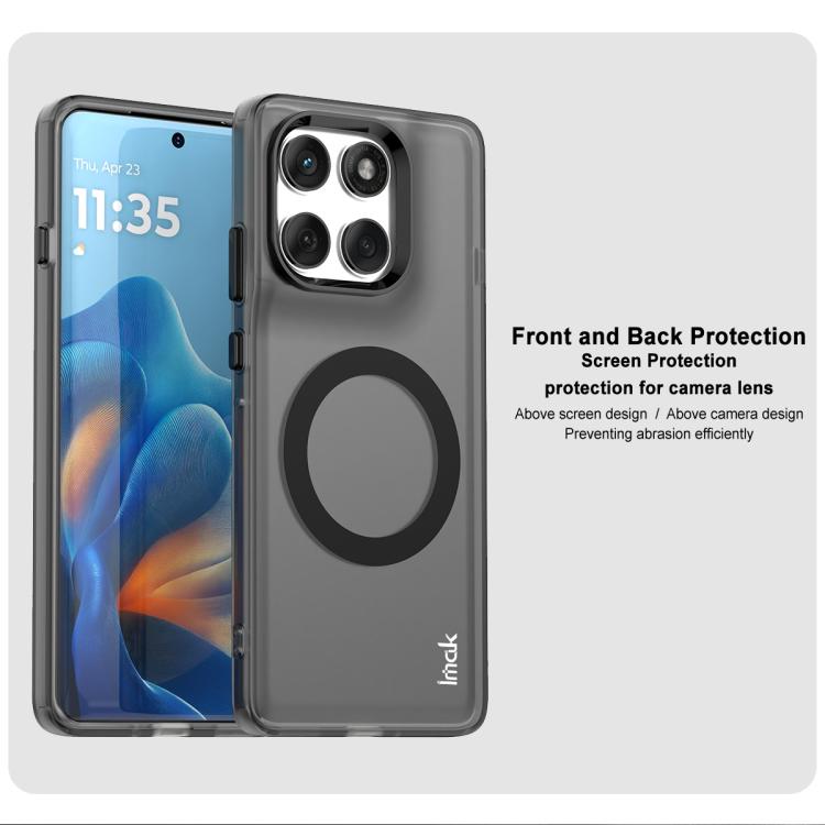 For Motorola Edge 60 Pro IMAK Chocolate Series TPU + PET MagSafe Phone Case