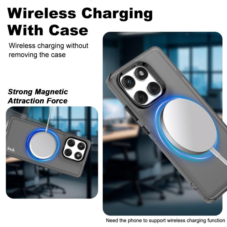 For Motorola Edge 60 Pro IMAK Chocolate Series TPU + PET MagSafe Phone Case