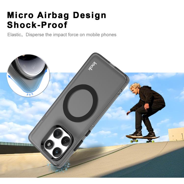 For Motorola Edge 60 Pro IMAK Chocolate Series TPU + PET MagSafe Phone Case